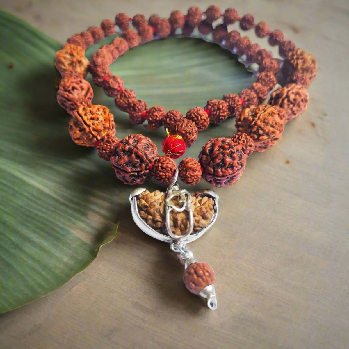 1 3 4 5 6 Mukhi Combination Rudraksha Mala - Rudracharms