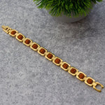 Gold Plated Essential Rudraksha Bracelet - Rudracharms