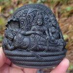 Lakshmi Narayan and Bhudevi Shaligram Idol (2nd Sample) - Rudracharms