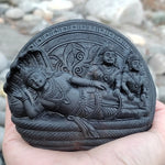 Lakshmi Narayan and Bhudevi Shaligram Idol (3rd Sample) - Rudracharms