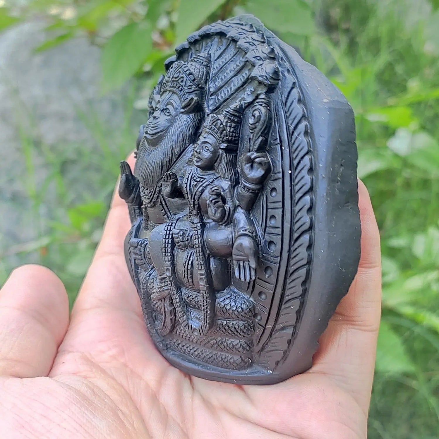 Lakshmi Narsimha Shaligram Idol / Lakshmi Narsingh Shaligram Idol - Rudracharms