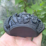 Lakshmi Narsimha Shaligram Idol / Lakshmi Narsingh Shaligram Idol - Rudracharms