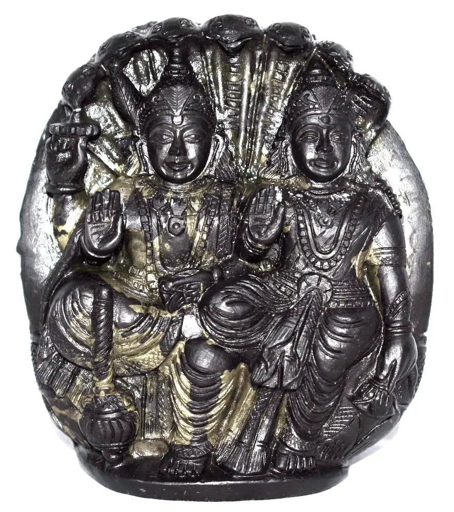 Laxmi Narayan Murti On Golden Shaligram - Rudracharms