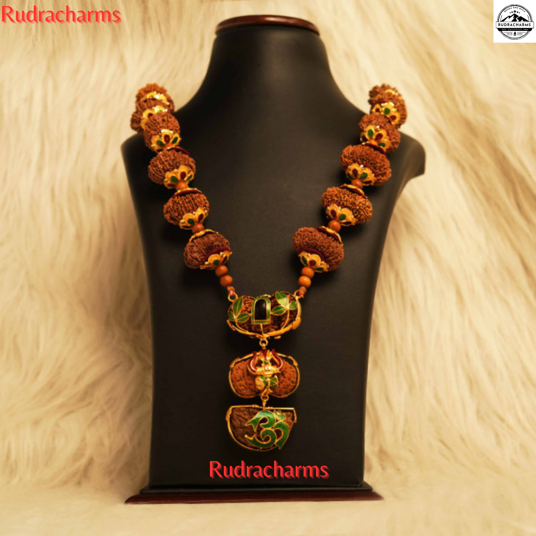 Indra Mala in Pure Gold (20.5 Gram Gold Capping) - Rudra Charms
