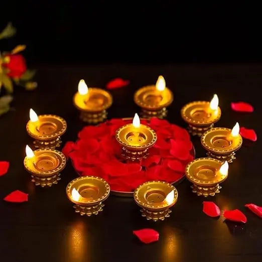 Water Pouring Diya Led Light Rudra Charms