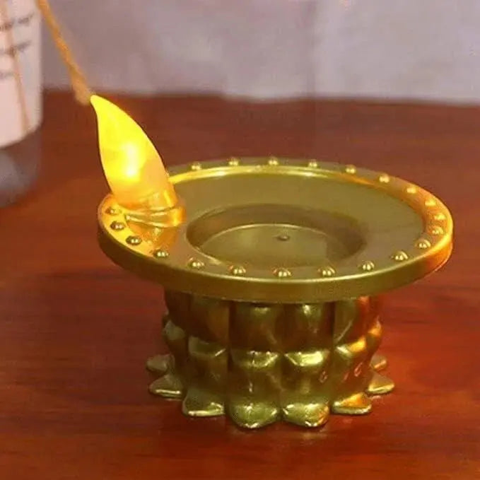 Water Pouring Diya Led Light Rudra Charms