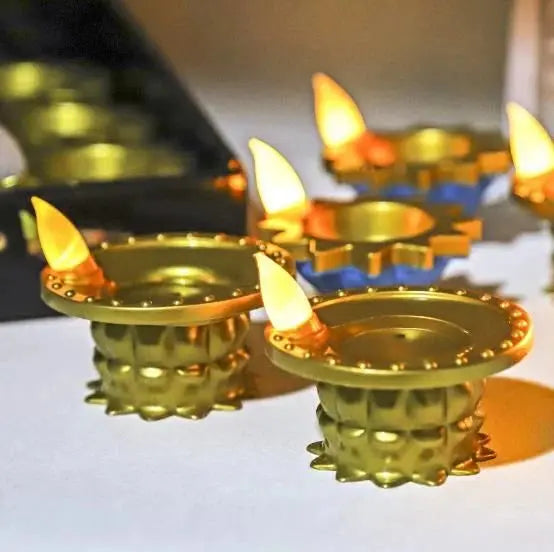 Water Pouring Diya Led Light Rudra Charms