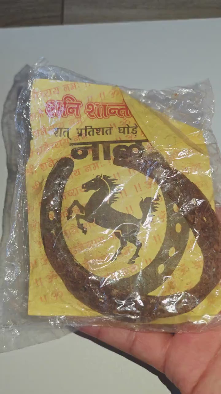 Black Horse Shoe Kale Ghode Ki Naal to keep evil sprits and evil eyes out of the house & Office.